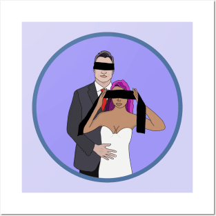 Married Love Funny Cartoon Wedding Engagement Posters and Art